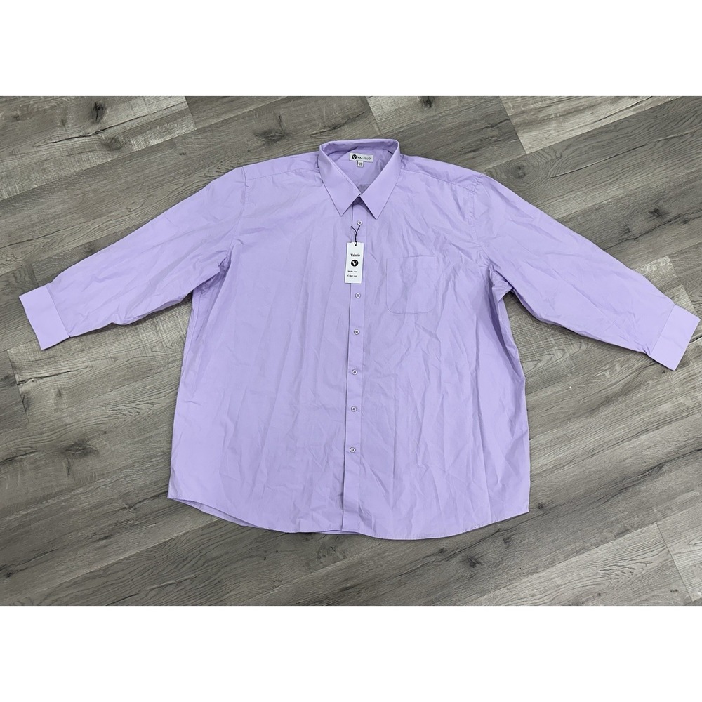 Valerio‎ Men's Lavender Dress Shirt Button down 20-20.5 / 36/37 XXL NEW